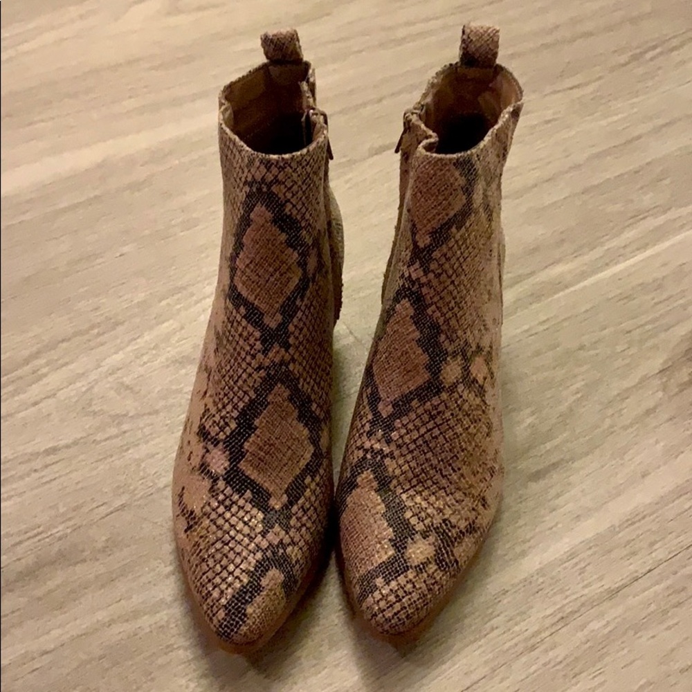 Snake skin boots